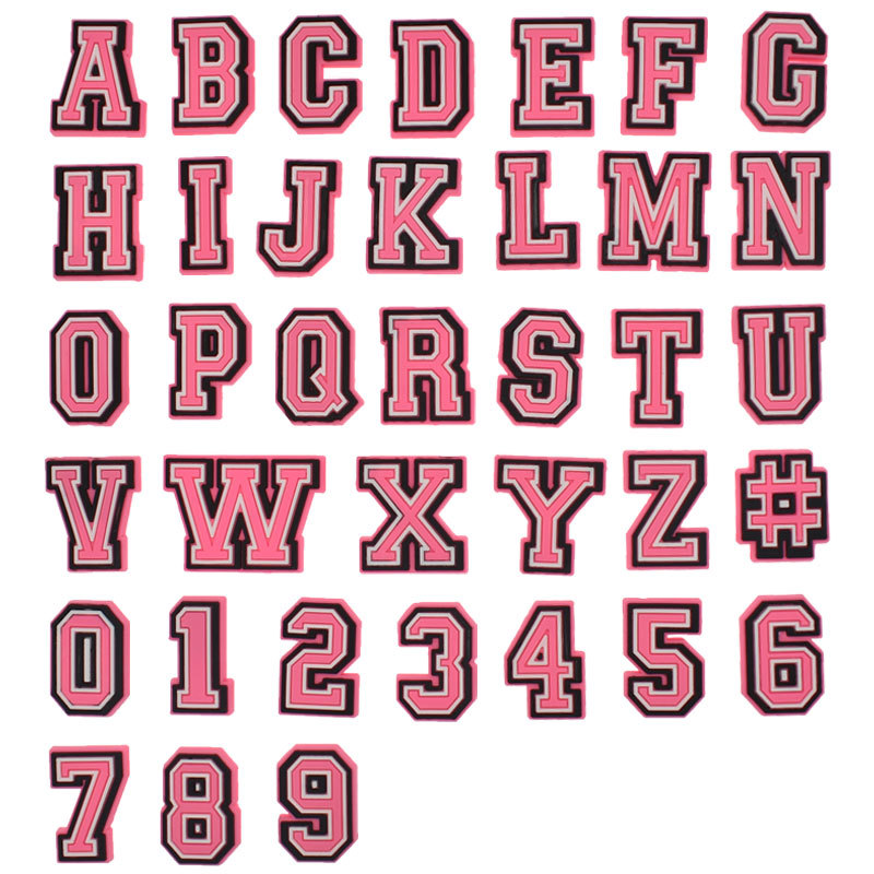 Men'S Accessories Crocs - 악어 액세서리에 대한 핑크 편지 구두