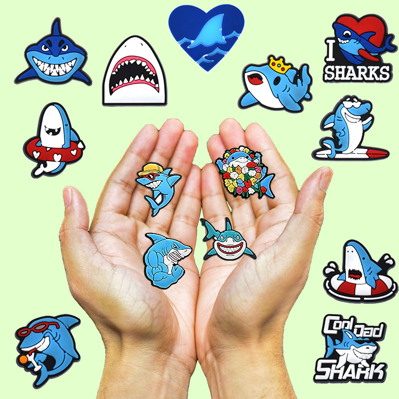 Men'S Accessories Crocs - 악어 액세서리용 신발 참, Oceanshark 신발