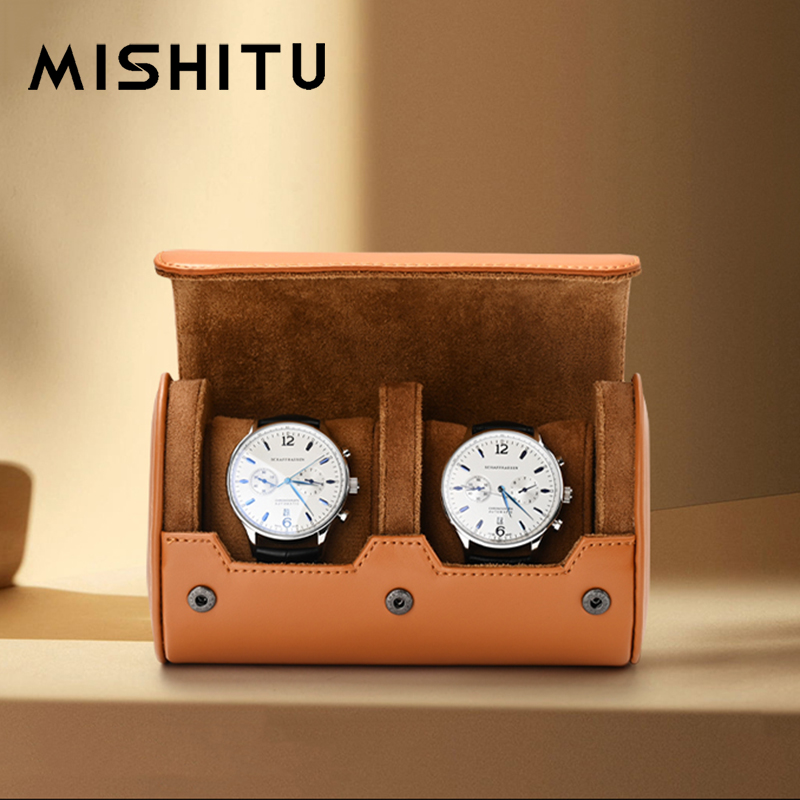 Travel Organizer Men - MISHITU 1/2/3 슬롯 시계 보관 롤