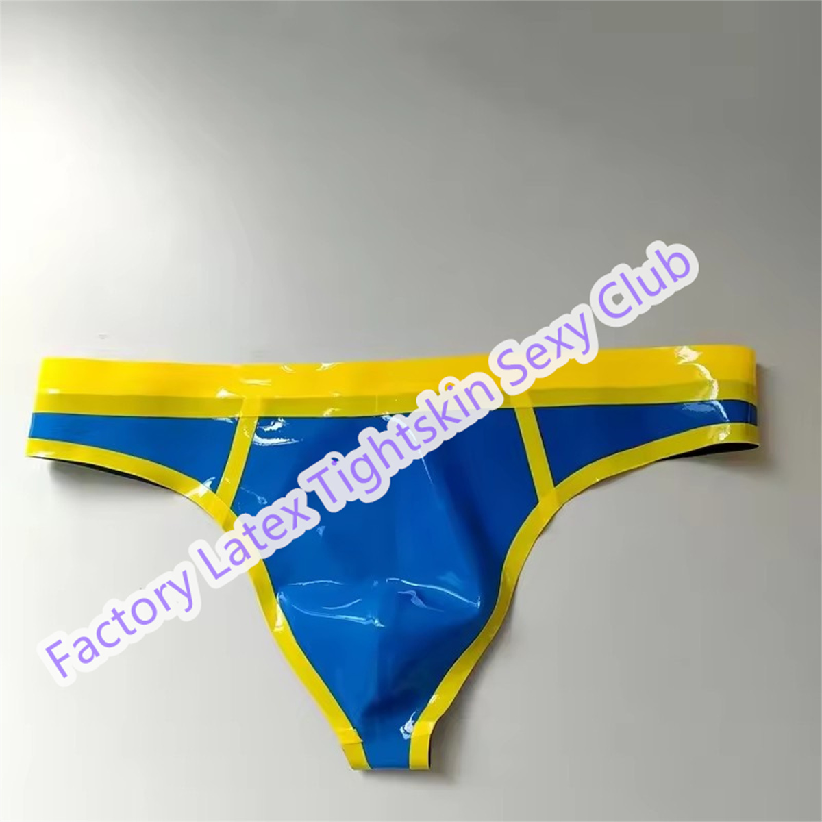 Men'S Yellow Accessories - 남성 라텍스 팬티 고무 반바지 노란색