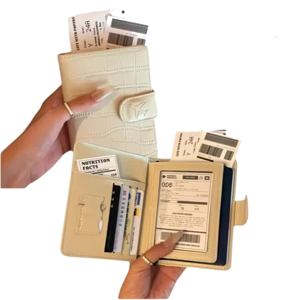 Travel Organizer Men - 남녀공용 PU 가죽 여권 커버 -