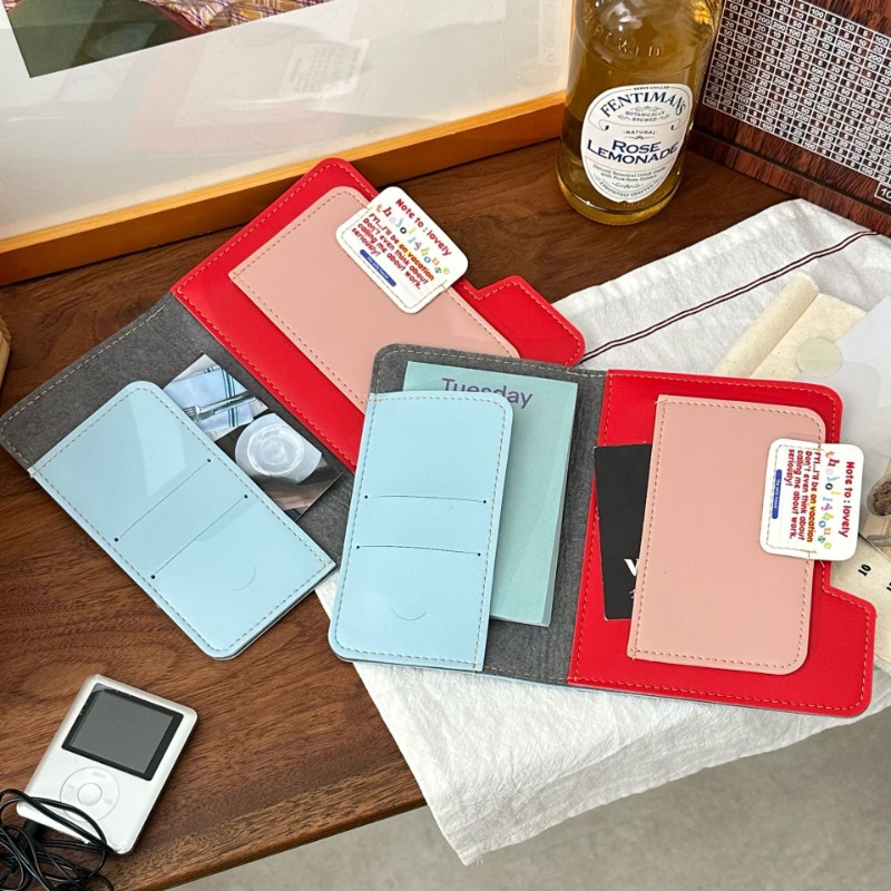 Ins 컬러 블록 여권 홀더 다기능 여행 지갑 카드 파 - Travel Organizer Men 리뷰 및 가격