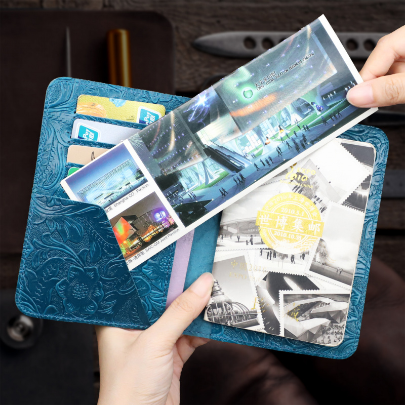 진짜 가죽 여권 홀더 여행 지갑 커버 케이스 남녀 공용 - Travel Organizer Men 리뷰 및 가격