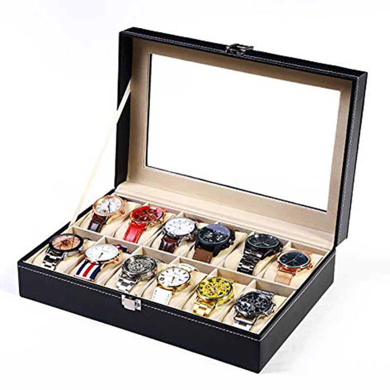 남성용 시계 진열 케이스 PU 가죽 시계 정리함 박스  - Men Accessories Organiser 리뷰 및 가격