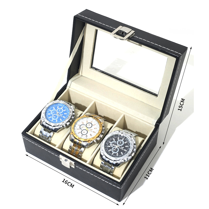 남성용 시계 진열 케이스 PU 가죽 시계 정리함 박스  - Men Accessories Organiser 리뷰 및 가격