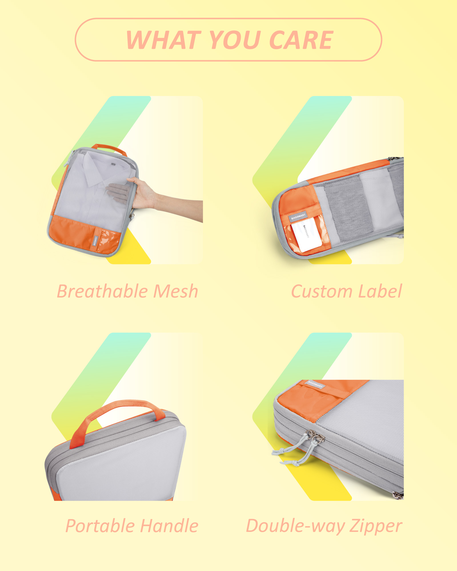 BAGSMART 여행용 압축 포장 큐브, 경량 내구성  - Travel Organizer Men 리뷰 및 가격