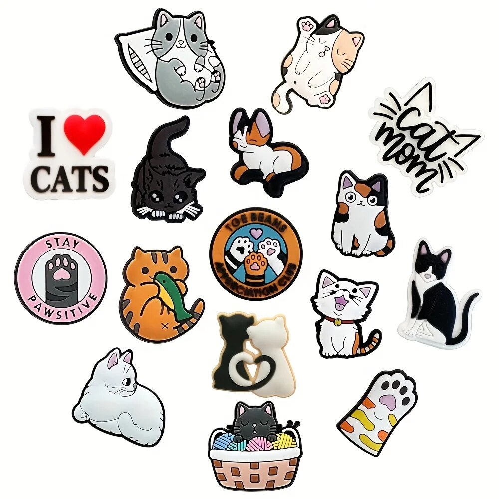 40Pcs 음료수 신발 참 장식 귀여운 고양이 신발 장 - Men'S Accessories Crocs 리뷰 및 가격