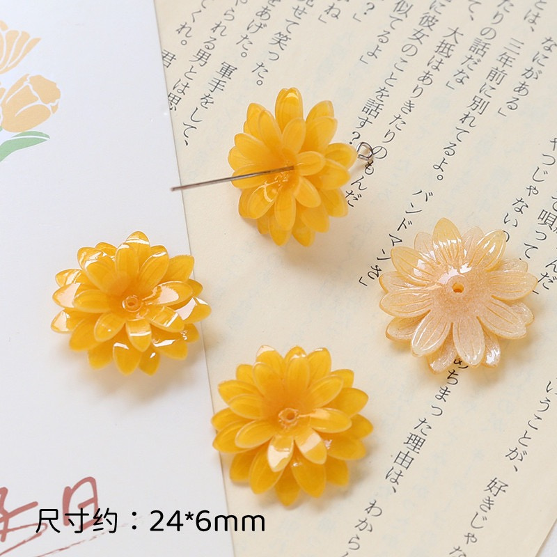 50 개/몫 24mm 노란색 컬러 인쇄 만화 데이지 모 - Men'S Yellow Accessories 리뷰 및 가격